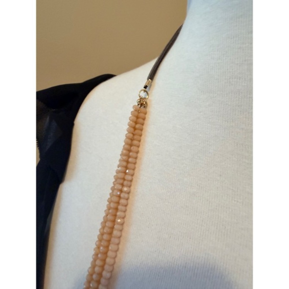 Marlyn Schiff Lavender Combo Multi Strand Beaded Necklace OS - Picture 6 of 14